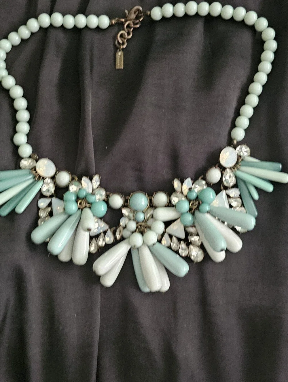 BaubleBar 'Greta' Mint Green & Teal Bib Statement Necklace